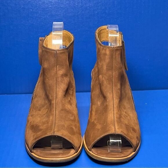 Paul Green Womens Cayanne Brown Suede Peep Toe Slingback Heels UK6/US8.5 - Picture 2 of 10